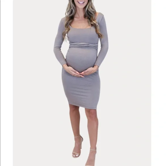 Sexy Mama Maternity | Dresses | Plum Sexy Mama Maternity Dress | Poshmark